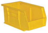 38G142 Stack and Hang Bin, 6x11x5 In., Yellow