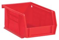 38G145 Stack and Hang Bin, 4x5x3 In., Red
