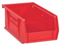 38G146 Stack and Hang Bin, 4x7x3 In., Red