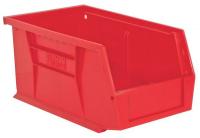 38G147 Stack and Hang Bin, 6x11x5 In., Red