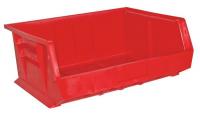 38G149 Stack and Hang Bin, 16x15x7 In., Red