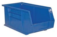 38G153 Stack and Hang Bin, 8x15x7 In., Blue