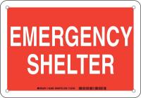 38H502 Facility Sign, Alum, 7 x 10 in, Wht/Red