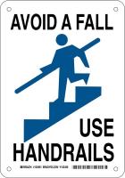 38H526 Facility Sign, Alum, 10 x7 in, Blk/Blue/Wht