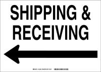 38H555 Facility Sign, Poly, 10 x 14 in, Blk/Wht
