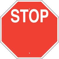 38H563 Facility Sign, Plastic, 24 x 24 in, Red/Wht