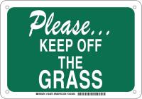 38H577 Facility Sign, Plastic, 7 x 10 in, Wht/Grn