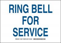 38H584 Facility Sign, Poly, 7 x 10 in, Blue/Wht