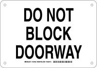 38H649 Facility Sign, Alum, 7 x 10 in, Blk/Wht