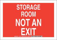 38H657 Facility Sign, Poly, 7 x 10 in, Wht/Red