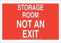 38H660 Facility Sign, Poly, 10 x 14 in, Wht/Red