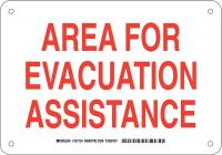38H673 Fire Safety Sign, Alum, 7 x 10 in, Wht/Red
