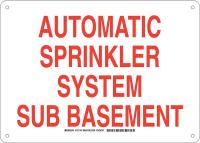 38H683 Fire Safety Sign, Plastic, 10 x 14, Red/Wht