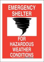 38H690 Fire Safety Sign, Poly, 14 x 10 in, Red/Blk