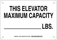 38H710 Facility Sign, Alum, 7 x 10 in, Blk/Wht