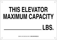 38H713 Facility Sign, Alum, 10 x 14 in, Blk/Wht