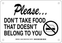 38H813 Facility Sign, Alum, 7 x 10 in, Blk/Wht