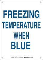 38H846 Facility Sign, Alum, 14 x 10 in, Blue/Wht