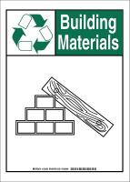 38H878 Facility Sign, Poly, 14 x10 in, Grn/Blk/Wht