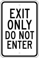 38H930 Traffic Sign, Aluminum, 18 x 12 in, Blk/Wht