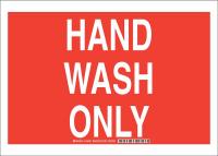38J056 Restroom Sign, Eng, Poly, 10 x14 in, Wht/Red