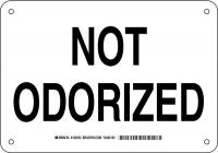 38J074 Chemical Sign, Alum, 7 x 10 in, Black/White