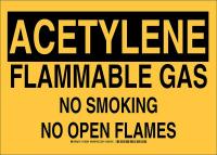 38J085 Chemical Sign, Polyester, 10x14 in, Blk/Ylw