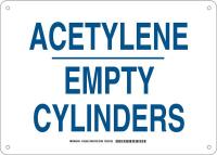 38J090 Chemical Sign, Plastic, 10x 14 in, Blue/Wht