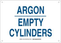 38J103 Chemical Sign, Plastic, 10 x14 in, Blue/Wht