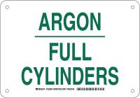 38J106 Chemical Sign, Plastic, 7 x 10 in, Grn/Wht