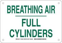 38J124 Chemical Sign, Plastic, 7 x 10 in, Grn/Wht