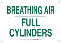 38J126 Chemical Sign, Alum, 10 x14 in, Green/White