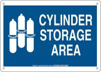 38J151 Chemical Sign, Plastic, 10x 14 in, Wht/Blue
