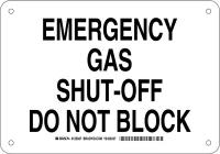 38J159 Chemical Sign, Alum, 7 x 10 in, Blk/Wht