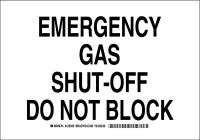 38J161 Chemical Sign, Polyester, 7 x10 in, Blk/Wht
