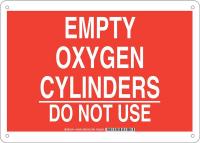 38J168 Chemical Sign, Alum, 10 x 14 in, Wht/Red