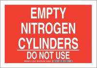 38J173 Chemical Sign, Polyester, 7 x10 in, Wht/Red