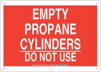 38J180 Chemical Sign, Alum, 10 x 14 in, Wht/Red