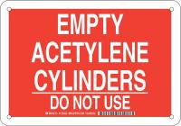 38J184 Chemical Sign, Plastic, 7 x 10 in, Wht/Red