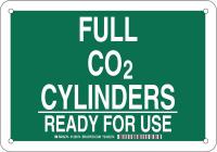 38J196 Chemical Sign, Plastic, 7x 10 in, Wht/Green