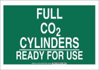 38J201 Chemical Sign, Polyester, 10x14 in, Wht/Grn