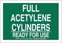 38J204 Chemical Sign, Polyester, 7 x10 in, Wht/Grn