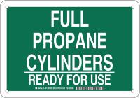 38J208 Chemical Sign, Alum, 7 x 10 in, Wht/Grn