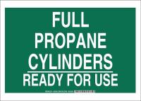 38J213 Chemical Sign, Polyester, 10x14 in, Wht/Grn