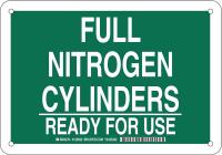 38J215 Chemical Sign, Plastic, 7 x 10 in, Wht/Grn