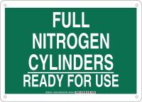 38J217 Chemical Sign, Alum, 10 x 14 in, Wht/Grn