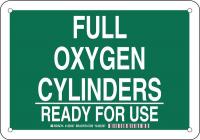 38J220 Chemical Sign, Alum, 7 x 10 in, Wht/Grn