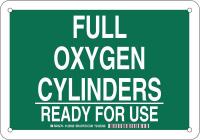 38J221 Chemical Sign, Plastic, 7 x 10 in, Wht/Grn