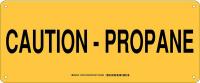 38J226 Chemical Sign, Alum, 7 x 17 in, Blk/Ylw