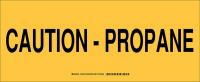 38J228 Chemical Sign, Polyester, 7x 17 in, Blk/Ylw